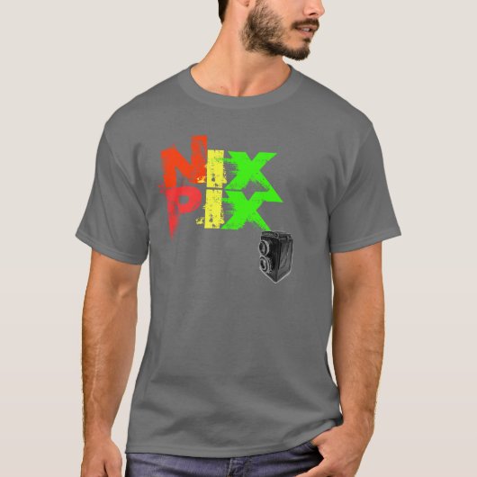 SMOOSHED NIX PIX met camera T-shirt (Voorkant)