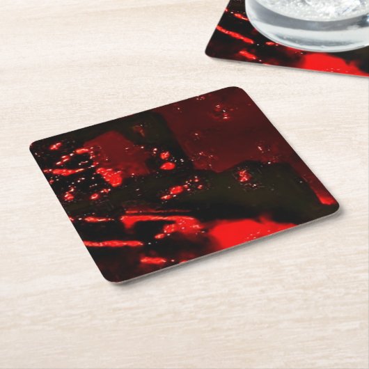 Smooth abstract paper coaster.Happiness abstract Kartonnen Onderzetters (Schuin)
