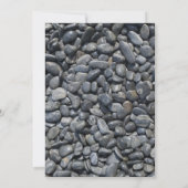 Smooth Black Pebbles Weddenschap Kaart (Achterkant)