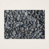 Smooth Black Pebbles Wedding Charity Favor Kaart (Achterkant)