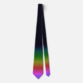 Smooth Black Rainbow Background Gradient Stropdas (Voorkant)