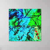 Smooth blue abstract Stretched Canvas Print,Calm  (Voorkant)