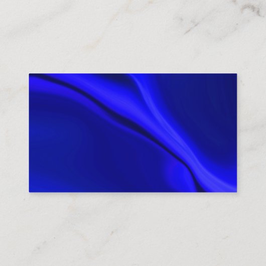Smooth Blue Design Visitekaartje (Achterkant)
