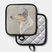 Smooth Blue Merle Collie Pannenlap (Voorkant / Achterkant)