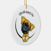 Smooth Brussels Griffon IAAM Keramisch Ornament (Rechts)