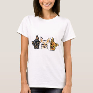 Smooth Chihuahua Trio T-shirt