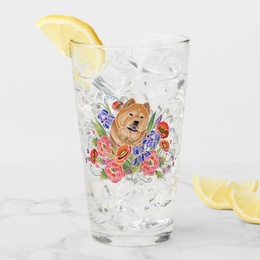 SMOOTH Chow 16 oz glas-ontwerp voor & achter Glas (Voorkant ijs)