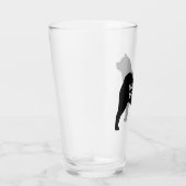 Smooth Chow Silhouette Gepersonaliseerd Hondenras Glas (Rechts)