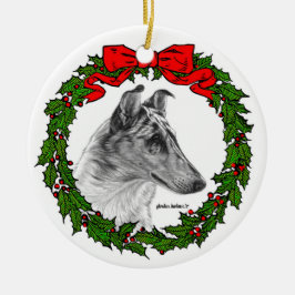 Smooth Collie Art van Glenda S. Harlan Keramisch Ornament