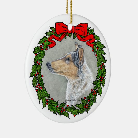 Smooth Collie, Blue Merle, Ornament (Rechts)