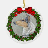 Smooth Collie, Blue Merle, Ornament (Voorkant)