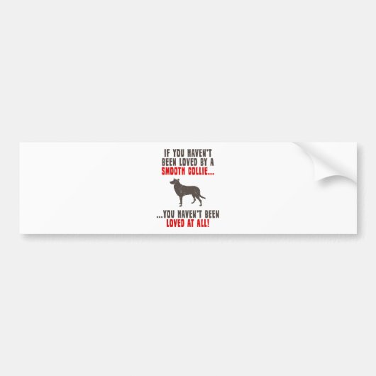 Smooth Collie Bumpersticker (Voorkant)