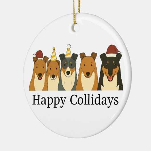 Smooth Collie Christmas Ornament  (Links)