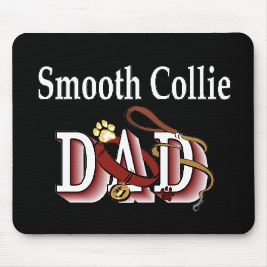Smooth Collie Dad Gifts Muismat (Voorkant)