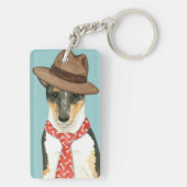 Smooth Collie Dad Sleutelhanger (achterkant)