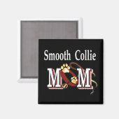 Smooth Collie Dog Mam Gifts Magneet (Voorkant / Achterkant)