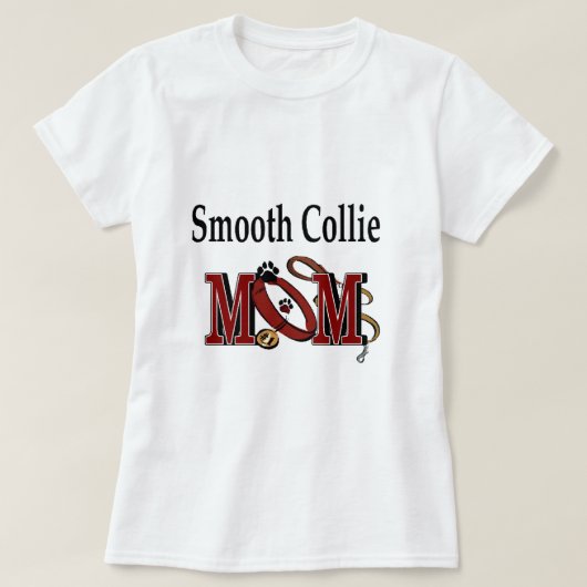 Smooth Collie Dog Mam Gifts T-shirt (Design voorkant)