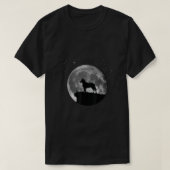 Smooth Collie Dog Moon T-shirt (Design voorkant)