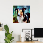 Smooth Collie Dog Poster (Thuiskantoor)