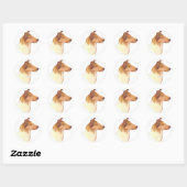Smooth Collie Gifts Ronde Sticker (Vel)