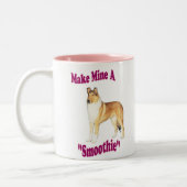 Smooth Collie Gifts Tweekleurige Koffiemok (Links)