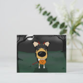 Smooth Collie Halloween Briefkaart (Staand voorkant)