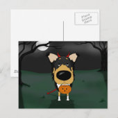 Smooth Collie Halloween Briefkaart (Voorkant / Achterkant)