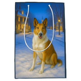 Smooth Collie Holiday  Medium Cadeauzakje