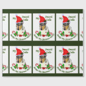 Smooth Collie kerst Cadeaupapier (Vlak)