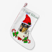 Smooth Collie kerst Kleine Kerstsok (Voorkant (Hangend))