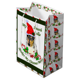 Smooth Collie kerst Medium Cadeauzakje