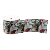 Smooth Collie Kerstmis Grosgrain Lint (Spoel)