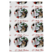 Smooth Collie Kerstmis Medium Cadeauzakje (Achterkant)