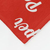 Smooth Dachshund Santa Dog Custom Name Christmas Fleece Deken (Hoek)