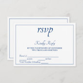 Smooth Elegance RSVP (Voorkant / Achterkant)