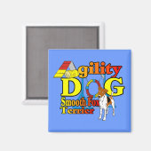 Smooth_Fox_Terrier_Agility Magneet (Voorkant / Achterkant)