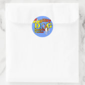 Smooth_Fox_Terrier_Agility Ronde Sticker (Tas)