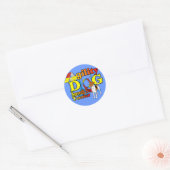 Smooth_Fox_Terrier_Agility Ronde Sticker (Envelop)
