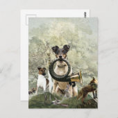 Smooth Fox Terrier Briefkaart (Voorkant / Achterkant)