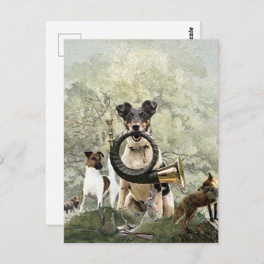 Smooth Fox Terrier Briefkaart (Voorkant / Achterkant)