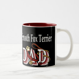 Smooth Fox Terrier Dad Gifts Tweekleurige Koffiemok