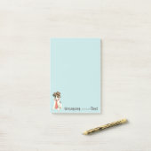 Smooth Fox Terrier Dad Post-it® Notes (Op bureau)