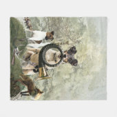 Smooth Fox Terrier Fleece Deken (Voorkant (Horizontaal))