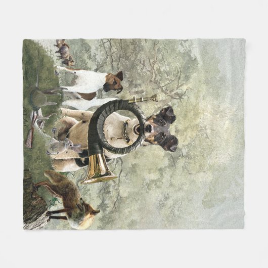 Smooth Fox Terrier Fleece Deken (Voorkant (Horizontaal))