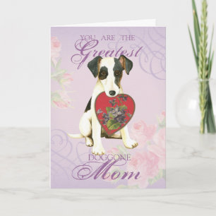 Smooth Fox Terrier Heart Mam Kaart