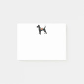Smooth Fox Terrier Hondenras Boho Floral Post-it® Notes (Voorkant)