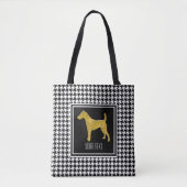 Smooth Fox Terrier Houndstooth Tote Bag (Voorkant)