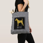 Smooth Fox Terrier Houndstooth Tote Bag (Dichtbij)