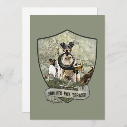 Smooth Fox Terrier Kaart (Voorkant / Achterkant)