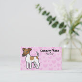 Smooth Fox Terrier Love Visitekaartje (Staand voorkant)
